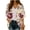 Beige, variant on Nfurl Womens Lightweight Cardigans Trendy Bohp Floral Printed 3/4 Length Sleeve Thin Open Front Shrugs Cardigans Green,S