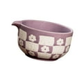 thumbnail image 2 of Tazón de matcha con boquilla vertedora para la ceremonia del té japonesa. Utensilios para el hogar y la oficina. Púrpura, 2 of 9