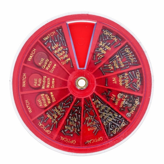 ToolTreaux Eye Glasses Repair Kit Assorted Replacement Micro Screws 250 Pieces