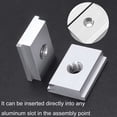 thumbnail image 4 of 12Pcs M6 T-Track Slider Sliding Nut Aluminum Alloy T Slot Nut for Profile Woodworking Tool Slot Fastener, 4 of 7