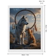 thumbnail image 2 of Diamond Art Kits for Adults - Wolf Fox Dreamcatcher Scenic 5d Diamond Painting for Adults, Diamond Art for Adults Beginners, Frameless Diamond Painting Kits for Adults for Home Wall Decor, 2 of 7