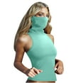 thumbnail image 2 of Sentmoon Chandails de Protection UV pour Femmes, Chandail de Randonnée Rafraîchissant, Couleur Unie, Sans Manches, Respirant, Coupe Régulière, Chandail de Golf pour Femmes pour la Course et le Yoga, Vert Menthe, m, 2 of 7
