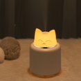 thumbnail image 3 of Compact Cute Cat Mini Humidifier for Travel Office with USB and 2 LED Colors, 3 of 7
