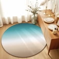 thumbnail image 2 of 3ft Area Rug,Teal to Khaki Gradient Art Washable Large Rugs Soft Non-Slip Floor Rug Turquoise Watercolor Style Non-Shedding Indoor Carpets for Living Room Bedroom Home Office Nursery, 2 of 9