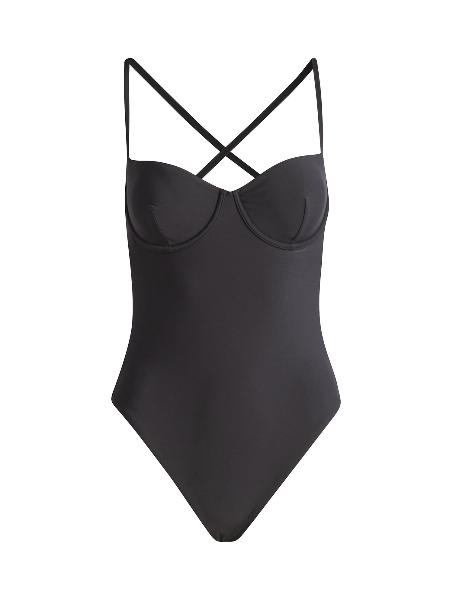 Free Assembly Women's Underwire One Piece Swimsuit, Sizes XS-XL