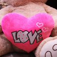thumbnail image 4 of Peluches Oso Rechoncho Beige PELUCHERIA con corazon Rosa, 4 of 5