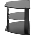 thumbnail image 4 of Flash Furniture Northfield Black Finish TV Stand with Glass Shelves, 4 of 5