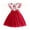Red-Flutter Sleeve, variant on Lanbubble Girls Floral Tulle Dress Flutter Sleeve Tutu Princess Party Dress 3-7 Years