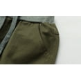 thumbnail image 5 of LittleSpring Toddler Boys Pull on Pants Adjustable Elastic Waist Cotton Solid Relaxed Fit Army Green 3T, 5 of 7