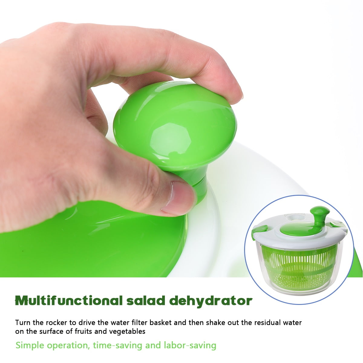 FRCOLOR Food Dehydrator and Vegetable Washer Dryer Machine for Fruits, Veggies, and Herbs, Multi-Function Kitchen Appliance