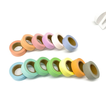UPC: 0195158642346 | Solid Pastel Crafting Washi Tape Set by Recollections™