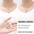 thumbnail image 4 of My Best Friend-Crystal Cremation Urn Necklace Heart Ashes Necklace Carved Locket Stainless Steel Waterproof Memorial Pendant with Filling Kit Always on My Mind For Dog / Cat / Pet, 4 of 7