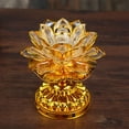 thumbnail image 1 of Lampe Transparente en Acrylique Doré LED Bouddhiste pour Lampe Lampe Maison, 1 of 8