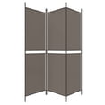 thumbnail image 3 of vidaXL 3-Panel Room Divider Anthracite 150x200 cm Fabric, 3 of 5