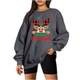 thumbnail image 2 of Pntutb Mujer Moda Suelta Manga Larga Cuello Redondo Blusa Navidad Impresión Camiseta tops Pntutb Pntutb-5890, 2 of 5