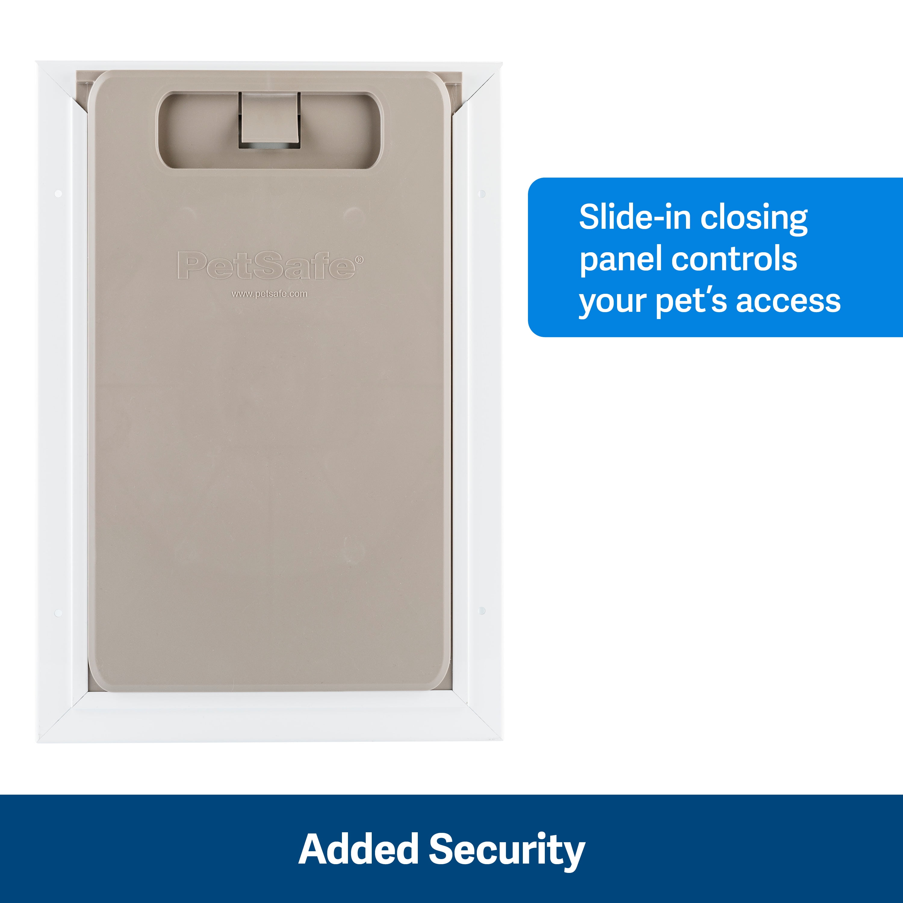 Petsafe wall entry pet door with telescoping clearance tunnel
