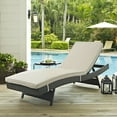 thumbnail image 5 of Modway Sojourn Outdoor Patio Sunbrella® Chaise in Antique Canvas Beige, 5 of 5
