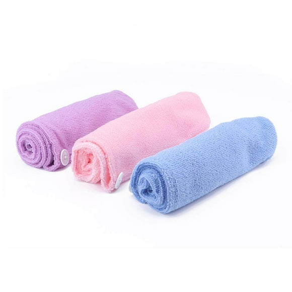 Injueey Microfiber Hair Secado rápido Toalla Secado Cabello Gorro para gimnasio en casa Viajar Suministros de limpieza para el hogar violeta Injueey HA025685-02