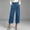 Light Blue, variant on Wide Leg Jeans for Women Cropped,High Waisted Trendy Patch Pocket Baggy Loose Straight Leg Stretchy Denim Pants,Womens Wide Leg Jeans-Light Blue-S