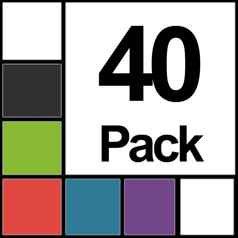 K-Cliffs Unisex Case of 40 Classic 16" School Backpacks Multi-Color, Polyester