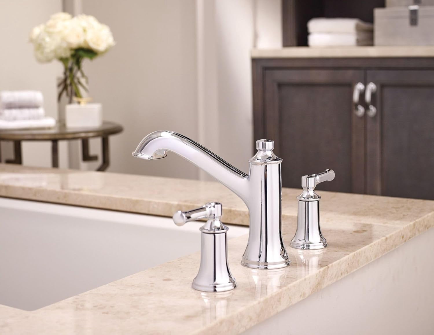 Moen T933BN Brass Bathroom Sink Faucet