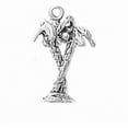 thumbnail image 1 of Sterling Silver 18" .8mm Box Chain 3D Two Twisting Palm Trees Pendant Necklace, 1 of 2