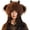 Dark Brown, variant on Funny Sheep Ears Fuzzy Beanie Hat for Women Faux Fur Warm Skull Cap Y2K Fashion Windproof Winter Hat Headwear 2025
