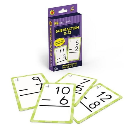 Carson Dellosa Education CD-0769677215 Subtraction 0 to 12 Flash Cards