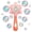 Light red, variant on Sunflower Bubbles Machine for Kids, 23 Hole Automatic Bubble Blowering Maker for Toddlers Ages 3+ Christmas Birthday Gifts(Red)
