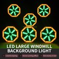 thumbnail image 5 of Luz de fondo de molino de viento para escenario, luces estroboscópicas para DJ, discotecas, luces LED con efecto de ventilador, iluminación de escenario DMX512 para espectáculos de fiestas y Navidad, 5 of 5