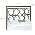 thumbnail image 3 of SAFAVIEH Silva Geometric Glam Metal Headboard, Full, Antique Iron, 3 of 4