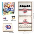 thumbnail image 6 of 3 in 1 Table Desktop Battle Board Games, Large Size Foldable Wooden Ice Hockey Games, Interactive Foosball Game Toys for Family Suitable for Children Over 6 Years Old, 6 of 7