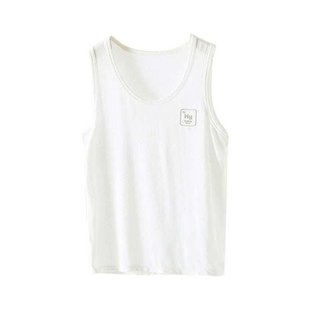 Sunnyoo Débardeur Dos Nageur pour Garçon, Imprimé de Dessins Animés, Col Rond, Camisole Décontractée Douce et Confortable