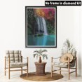 thumbnail image 2 of Kit completo de pintura de diamantes 5d Diy Paisaje Río, Kit de pintura de diamantes bordado 30x40cm Paisaje por número Accesorios, Sala de estar Dormitorio Pared St, 2 of 5