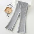 thumbnail image 6 of JUNWELL Kids Toddler Flare Pants Leg Bell Bottom for Girls Sport Flare Active Pant Casual Flare Leggings 3-12T, 6 of 8