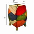 thumbnail image 2 of Eangee Mini Square Cocoa Leaf Lamp Multi, 2 of 5