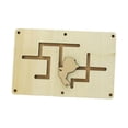 thumbnail image 2 of Juguetes de tablero sensorial Montessori, juego de cognición de habilidades motoras , juguete artesanal de madera, tablero sensorial de juego de Hugo tablero ocupado, 2 of 8