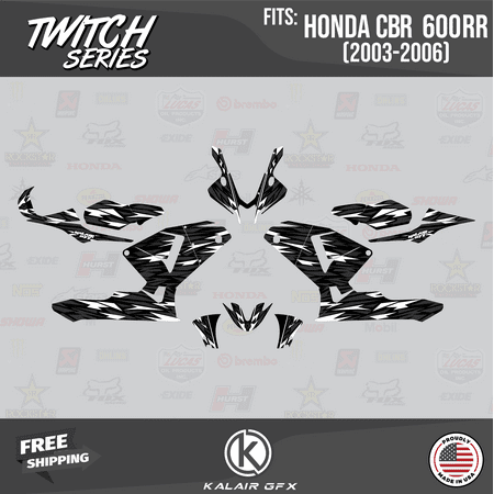 Kalair GFX Graphics Kit for Honda CBR600RR (2003-2006) Twitch Series Kalair GFX Graphics Kit for Honda CBR600RR (2003-2006) Twitch Series