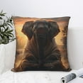 thumbnail image 4 of Honeii Lake Meditating Elephant Print Throw Pillow, Square Decorative Pillow Forms Soft Fluffy Plump Pillow Decorative Pillow Inserts,Couch Pillows-12"x12", 4 of 7