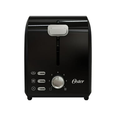 Oster 2-Slice Toaster with Extra Wide Slots, Black Stainless Steel