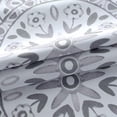 thumbnail image 3 of DriftAway Lucia Medallion Pattern Lined Thermal Insulated Energy Saving Window Curtain Valance for Living Room 2 Layers Rod Pocket 52 by 18 Inch plus 2 Inches Header Gray, 3 of 8