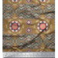 thumbnail image 1 of Soimoi Poly Georgette Fabric Floral Mandala Print Fabric by Yard 52 Inch Wide, 1 of 3