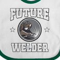thumbnail image 4 of Inktastic Welding Future Welder Fabricator Boys or Girls Baby Bib, 4 of 4