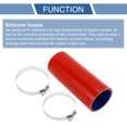 thumbnail image 4 of Ofertas Únicas 1 Juego Manguera de Silicona para Coche Azul Roja de 54mm 2.13" ID 150mm 5.91" Longitud 0 Grados con Abrazaderas Universal, 4 of 7