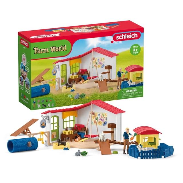 Set de juego Schleich Farm World Baby Animal Hotel, 54 piezas, 3 o más