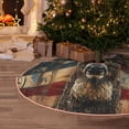 thumbnail image 5 of Sikiie American Flag Deer Art Christmas Tree Skirt, Christmas Tree Decorations, Christmas Decor, Tree Mat Decoration(30-48IN)-30", 5 of 6