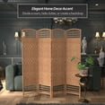 thumbnail image 2 of Red Lantern 5 1/2 ft. Tall Fiber Weave Room Divider - Natural - 4 Panel, 2 of 6