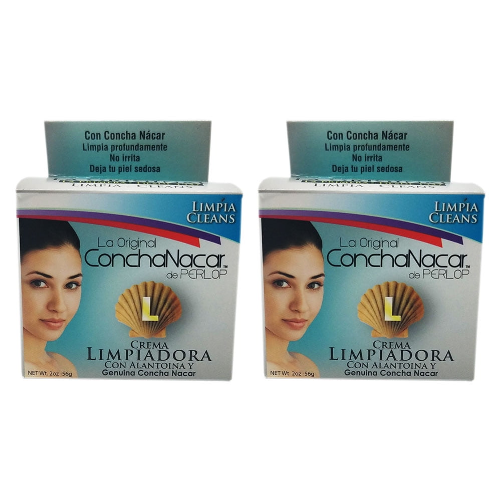 ConchaNacar De Perlop Cleansing Cream. Deep Cleaner, Exfoliator, Moisturizer and Make up Remover. 2 oz. Pack of 2