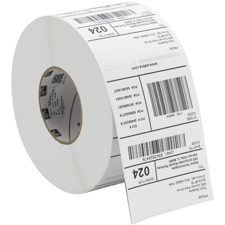 Zebra ZPerform Direct Thermal Receipt Paper, White