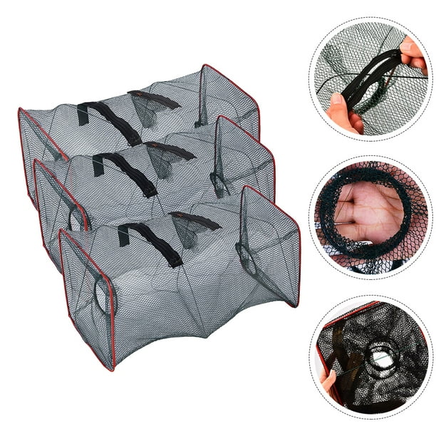 Filet de Piège à Pêche, Piège Automatique pour Crabes et Crevettes en Fonte, pour Attraper les Minnows et les Crevettes Filet de Piège à Pêche, Piège Automatique pour Crabes et Crevettes en Fonte, pour Attraper les Minnows et les Crevettes